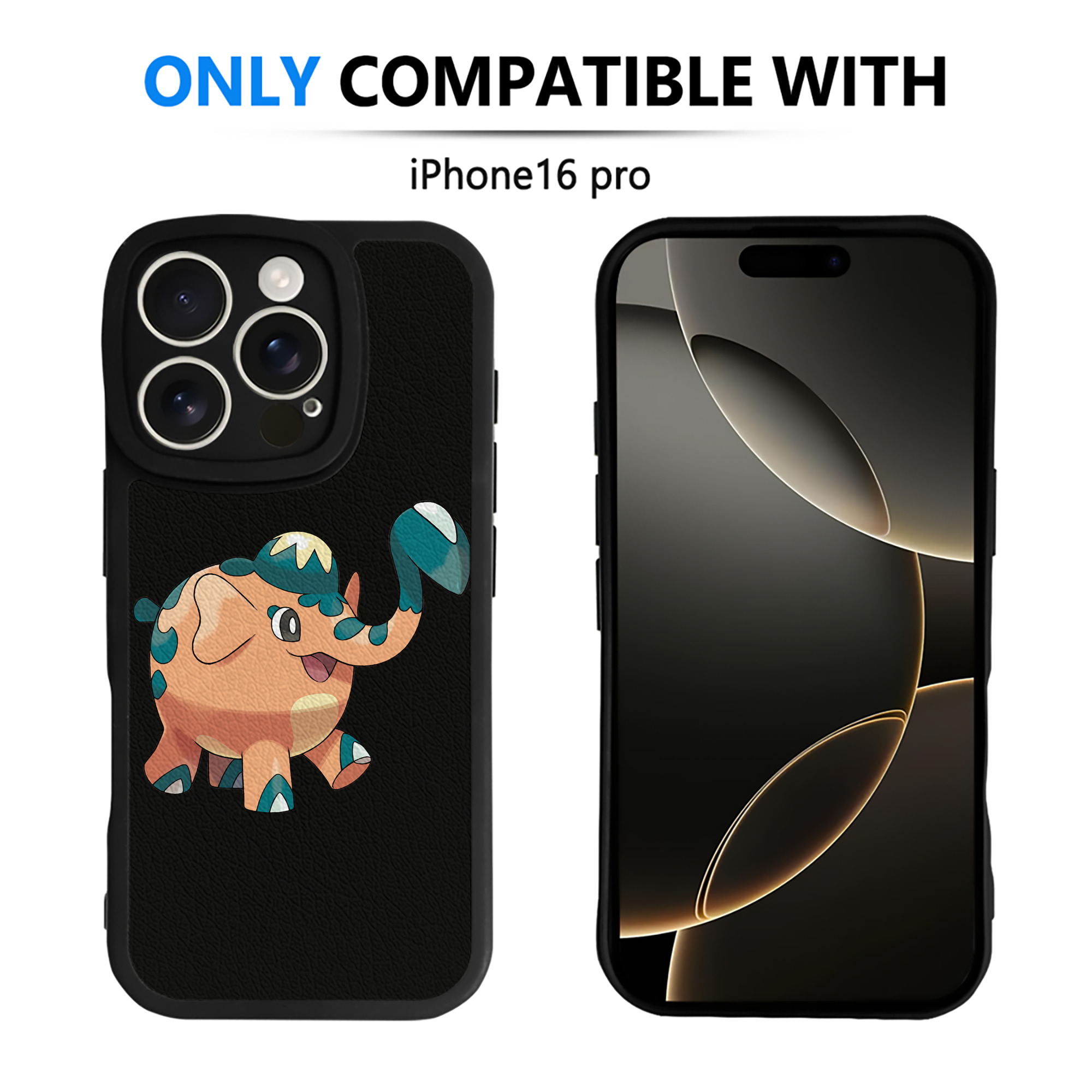 （画像用） ポケットモンスター Pokémon 【iPhone 16シリーズ対応】シリコンスマホケース（レザー調） 材質：シリコン